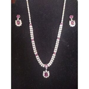 Austrian Crystal Necklace and Earring Set